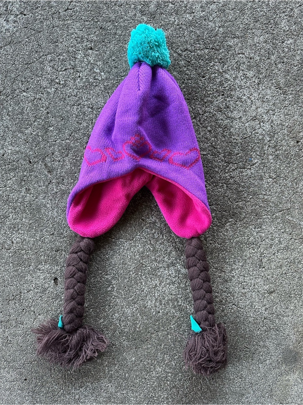 Disney Frozen Anna Inspired Fleece Pigtail Beanie
